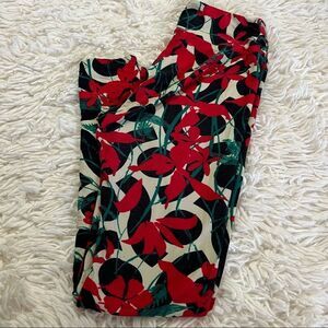 🌸🌸LuLaRoe leggings OS red and black